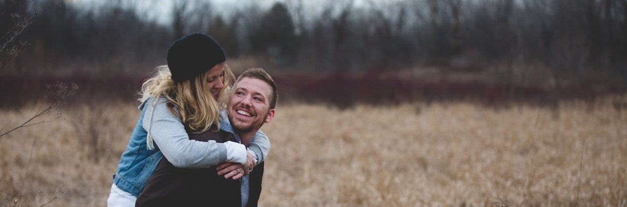 couple smiling