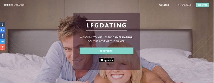 LFGdating main page