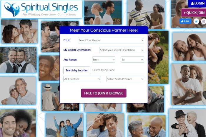 SpiritualSingles sign up